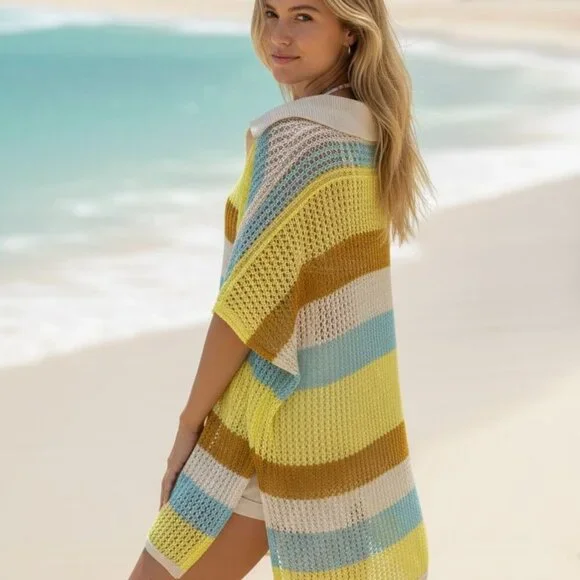 Anthropologie Maeve Knit Beach Cover-Up | One Size - Picture 3 of 7